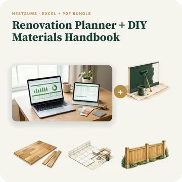 Renovation Planner plus DIY Materials Handbook bundle cover